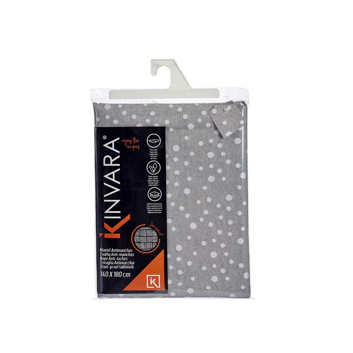 Toalha de Mesa Kinvara Branco Cinzento Jacquard